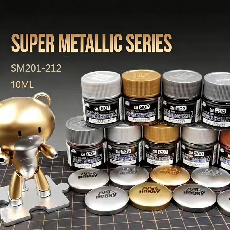 Tamiya Model Paint Set - 10ML Super Elektroplating Effect Metaalverf Nieuwe