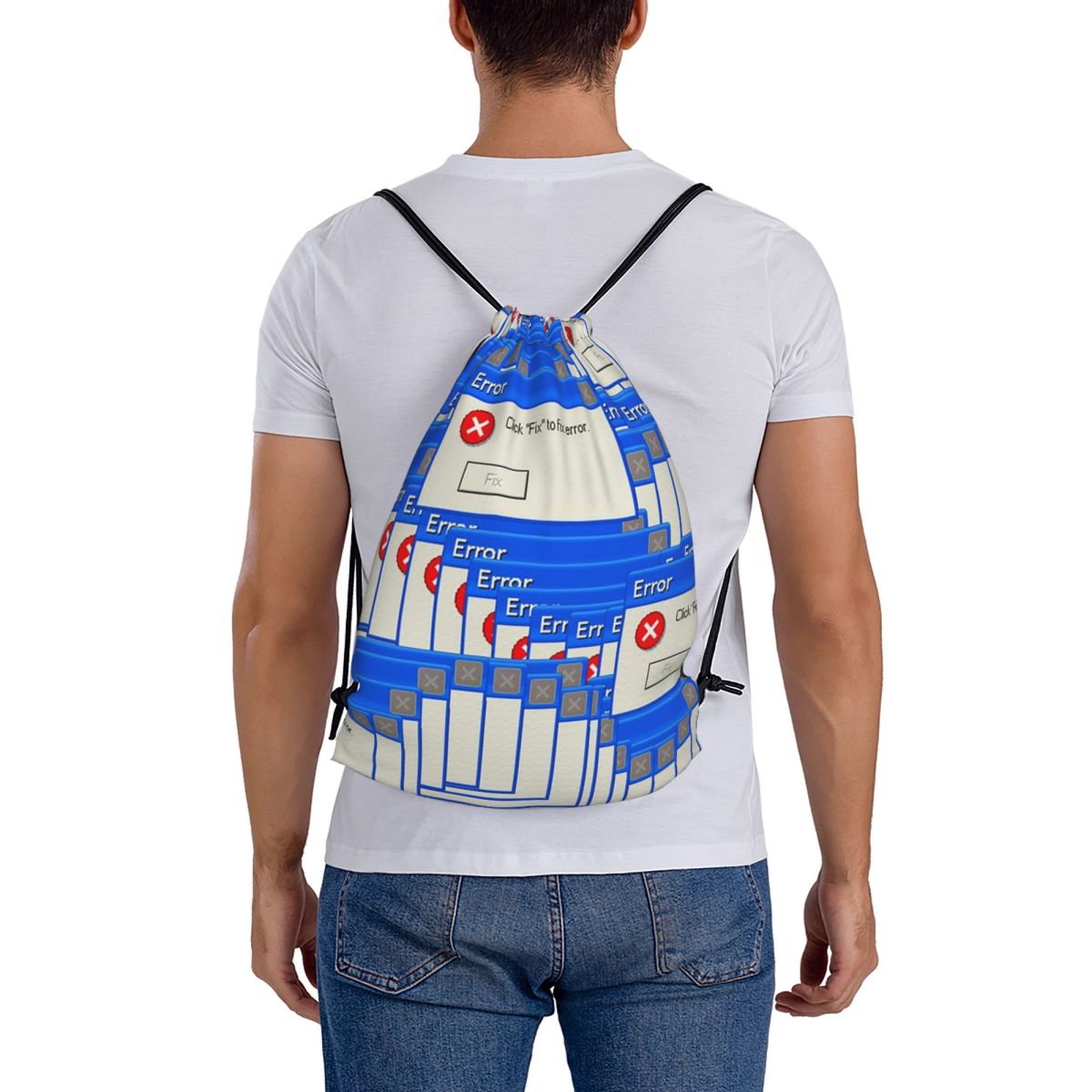 Tile Bag Drawstring - Windows Xp Error Tiled-rugzakken Casual tas
