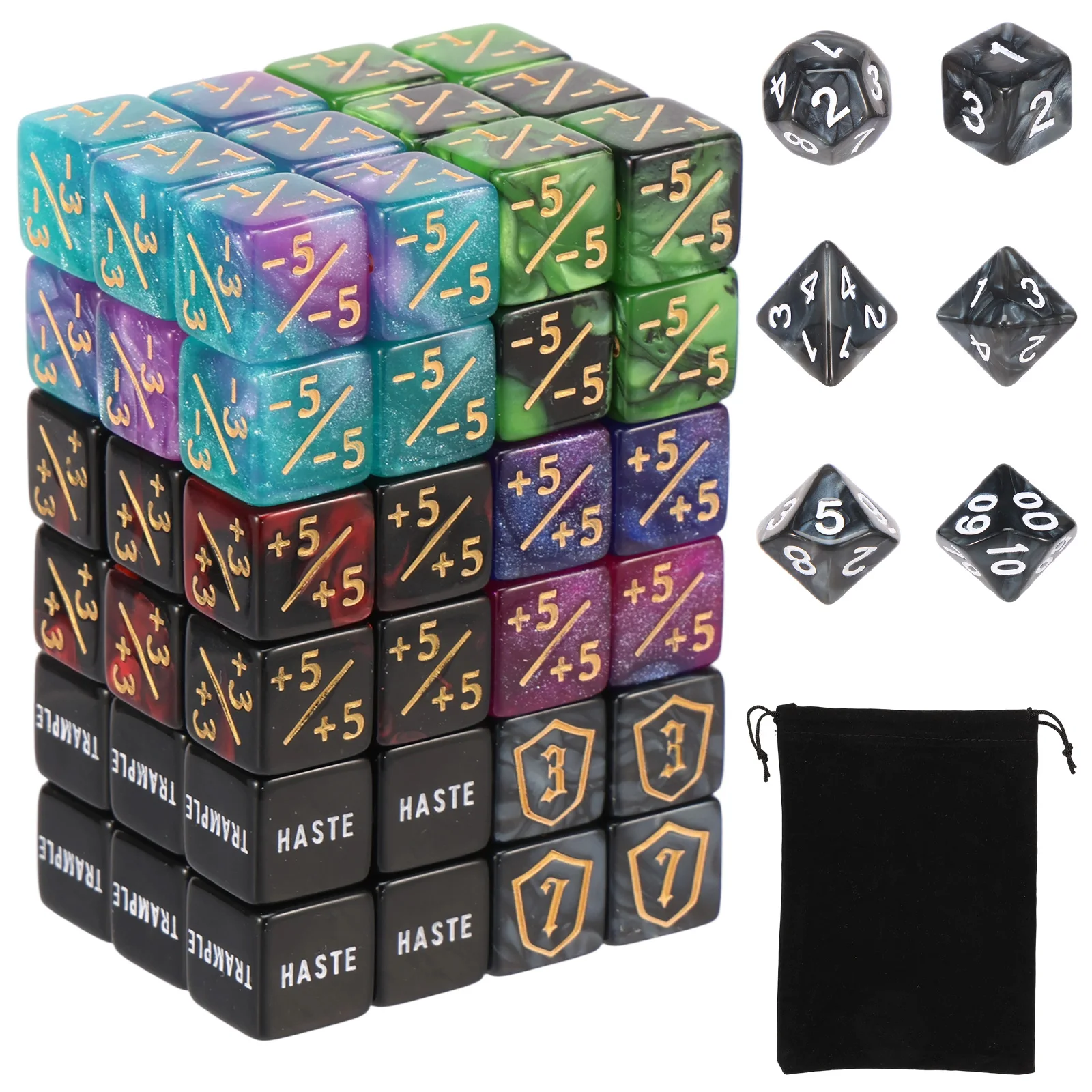 Game Token Counter - 78 Stuks MTG Teller Dobbelstenen Set