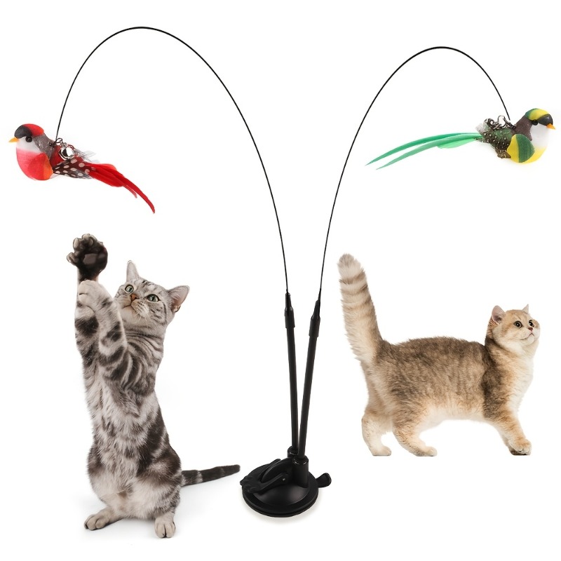 Board Game For 2 People - Interactieve kattenplagstok met lange dubbele stang