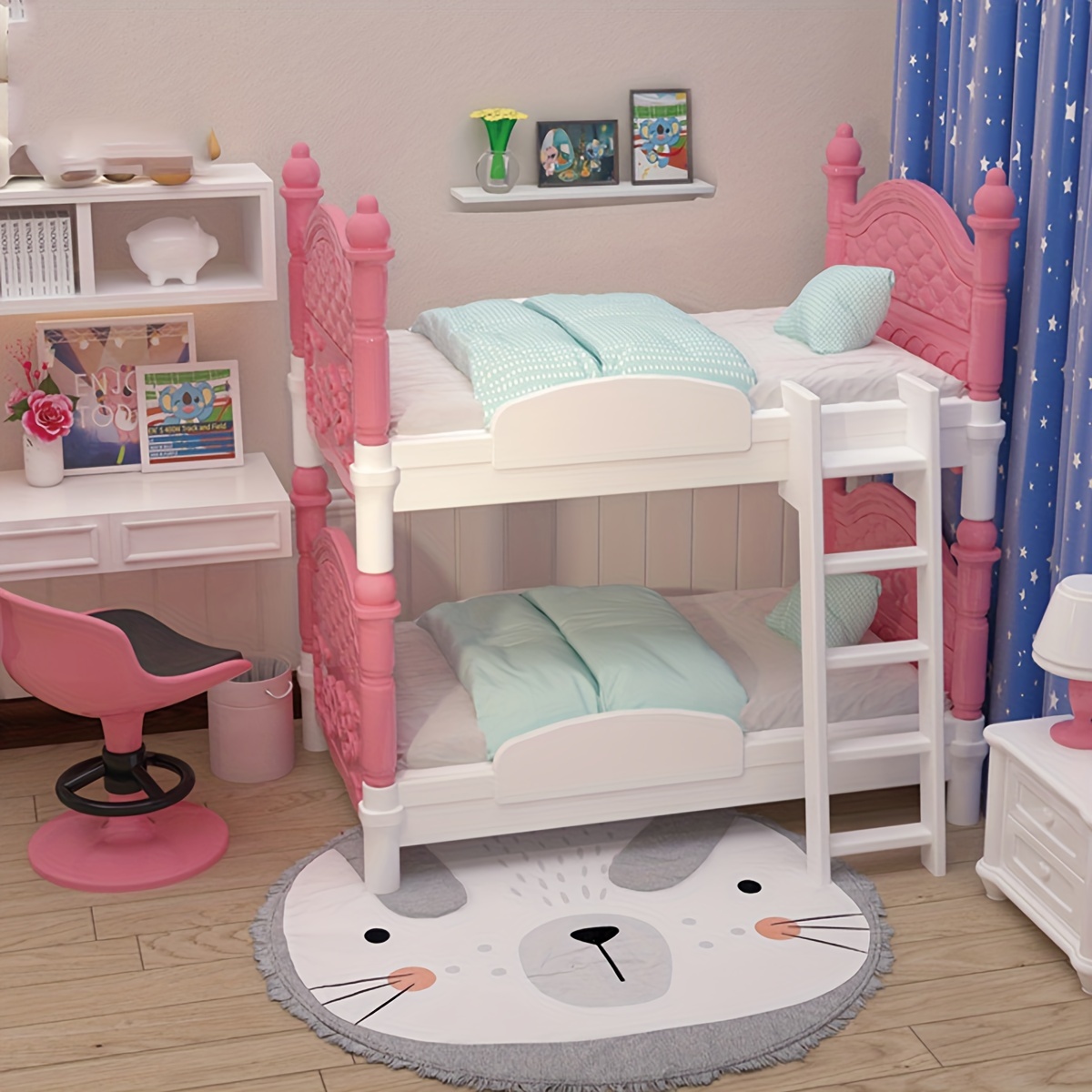 Board Game For 2 People - Miniatuur poppenhuis tweepersoonsbed slaapkamer decoratief speelgoed