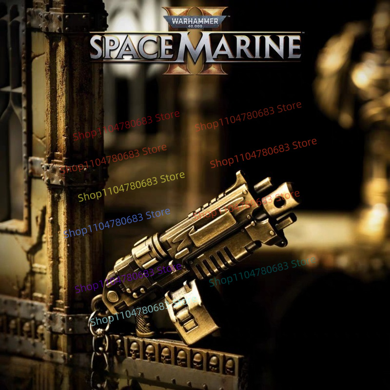 Board Game Warhammer 40K - 40K Space Marine 2 Bolter sleutelhanger,