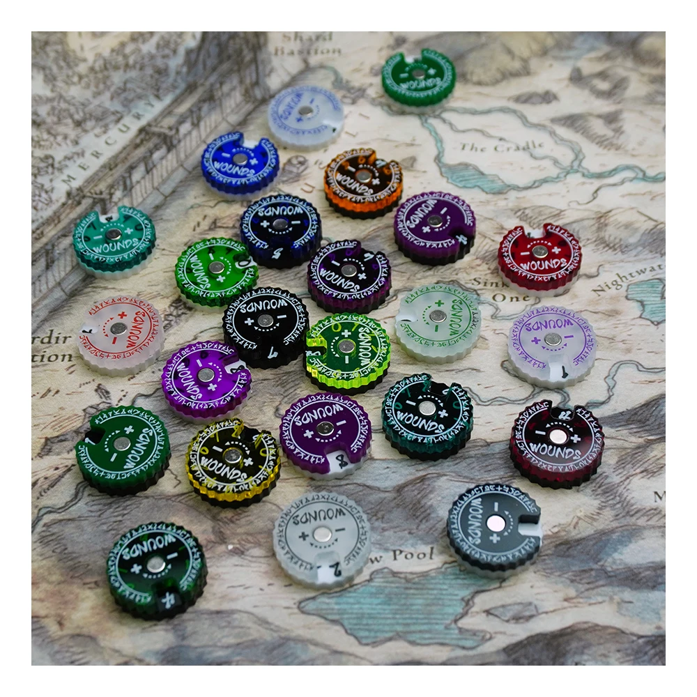 Game Token Counter - 20 mm wondentracker 1 set/ÉÉN set
