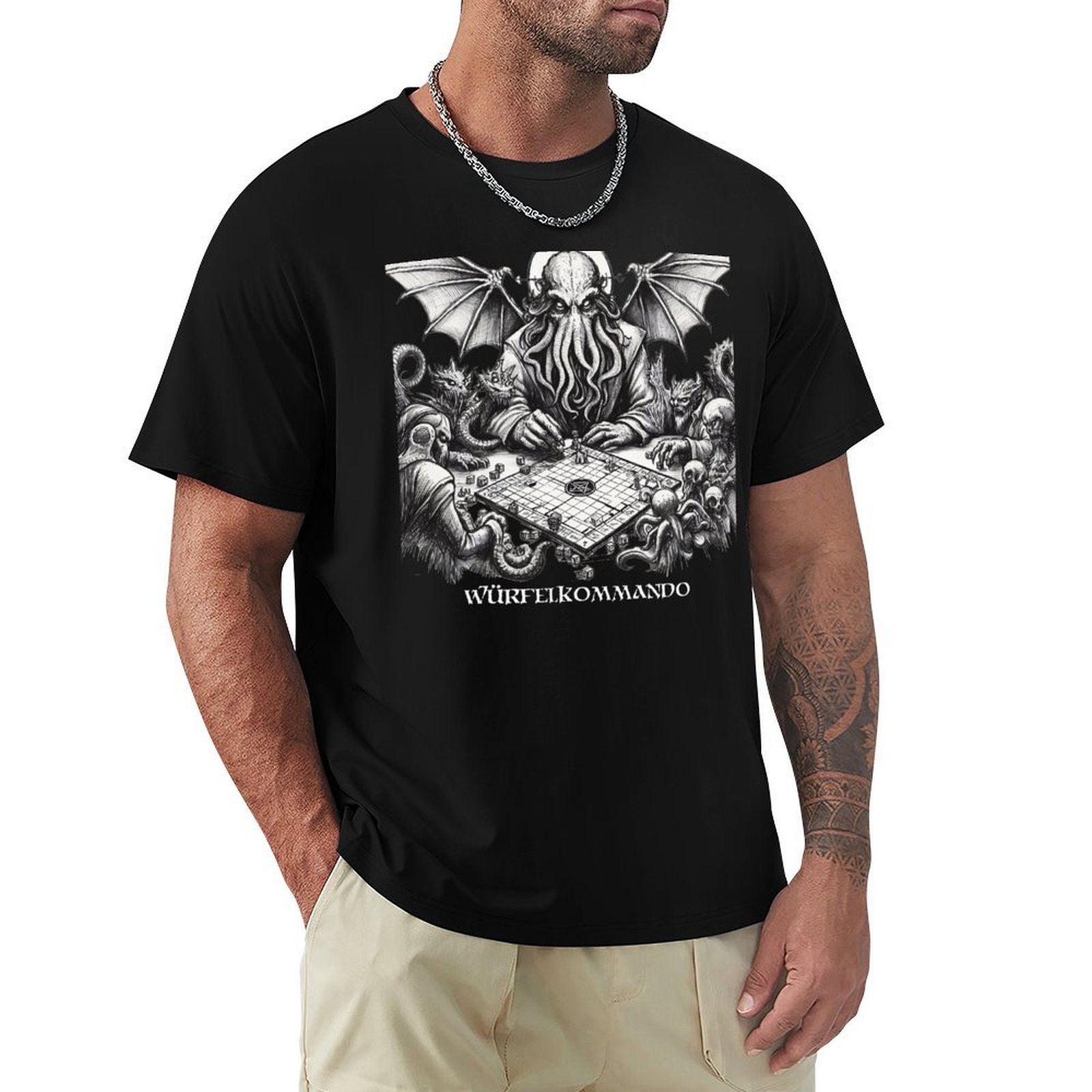 Board Game Quick - Cthulhu Bordspel T-shirt Sneldrogend licht sport-T-shirt