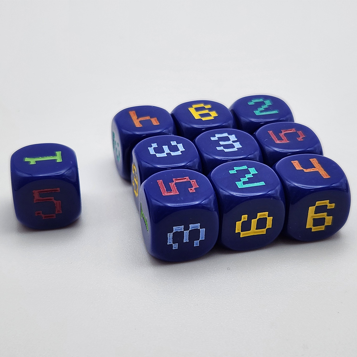 10 stuks 14mm 6-zijdige afgero - Game Token Counter recensie en prijs