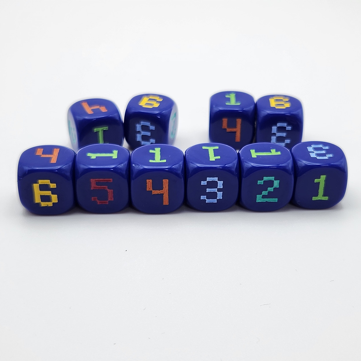 10 stuks 14mm 6-zijdige afgero - Game Token Counter recensie en prijs