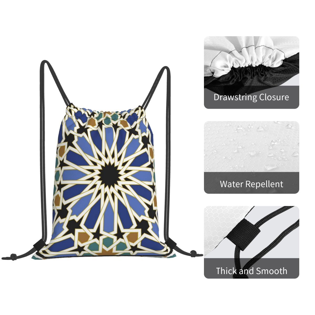 Arabic Tile I-rugzakken Multif - Tile Bag Drawstring recensie en prijs