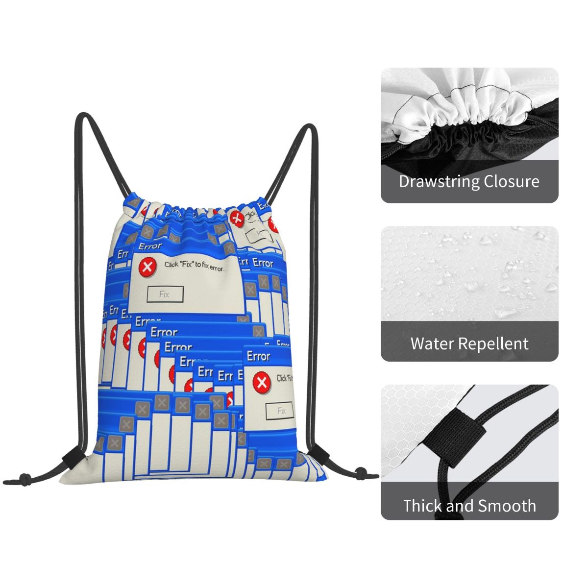 Windows Xp Error Tiled-rugzakk - Tile Bag Drawstring recensie en prijs