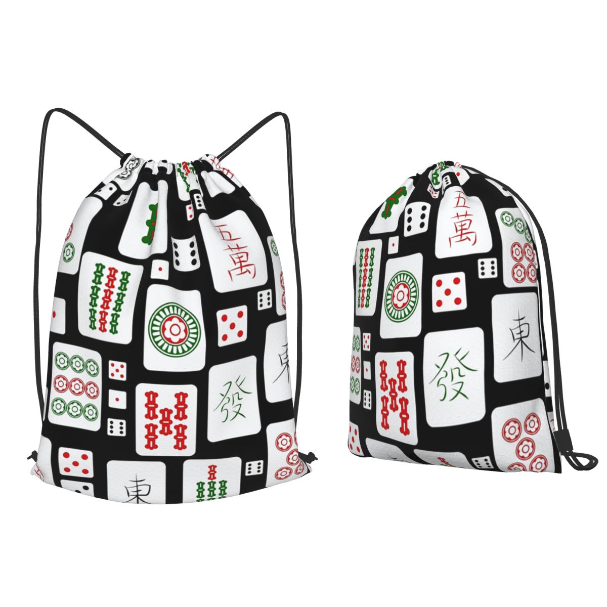 Mahjong Tiles Game Dice Rugzak - Tile Bag Drawstring recensie en prijs