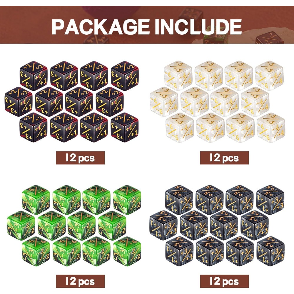 48 Stuks Tellerdobbelstenen -1 - Game Token Counter recensie en prijs