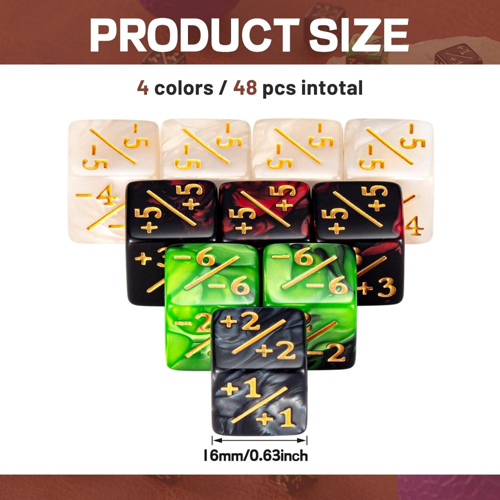 48 Stuks Tellerdobbelstenen -1 - Game Token Counter recensie en prijs