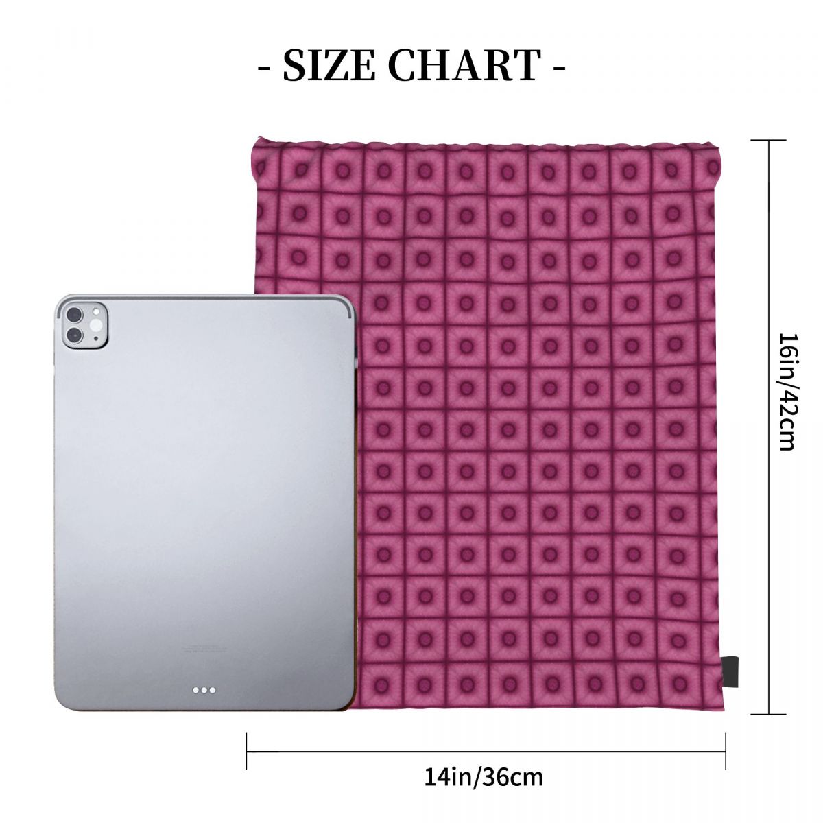 Poof Tile In Cherry Color Rugz - Tile Bag Drawstring recensie en prijs