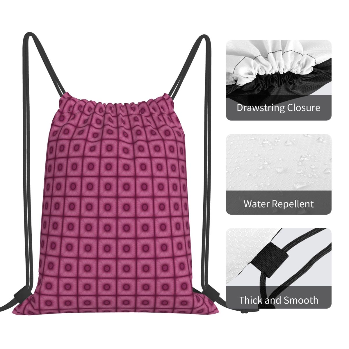 Poof Tile In Cherry Color Rugz - Tile Bag Drawstring recensie en prijs