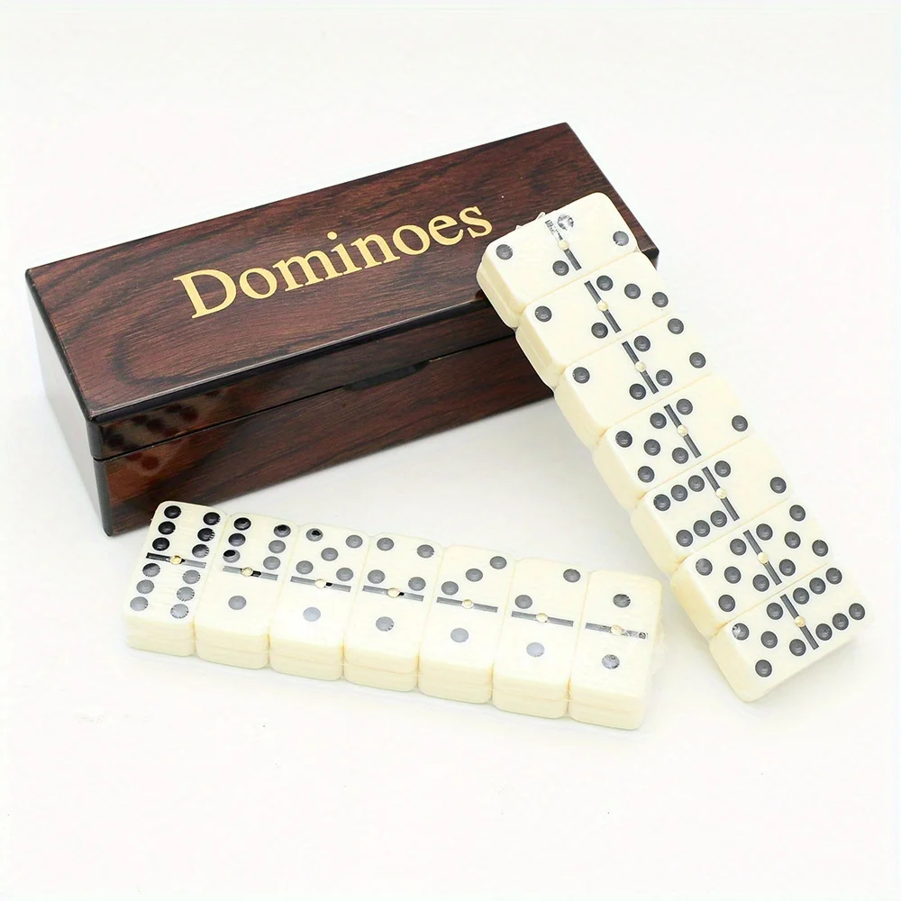 [Houten Domino Spelset] 28-del - Board Game For 2 People recensie en prijs