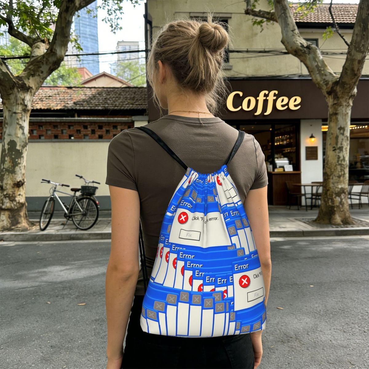 Windows Xp Error Tiled Rugzak  - Tile Bag Drawstring recensie en prijs