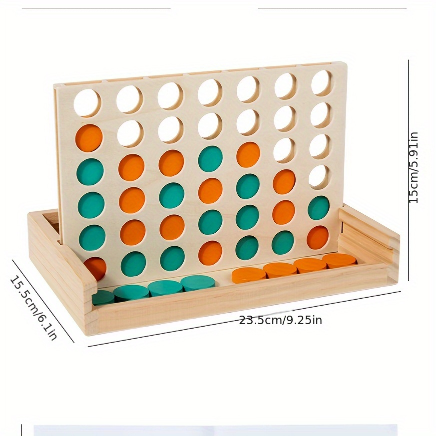 Houten bordspel met 4 in een r - Board Game For 2 People recensie en prijs