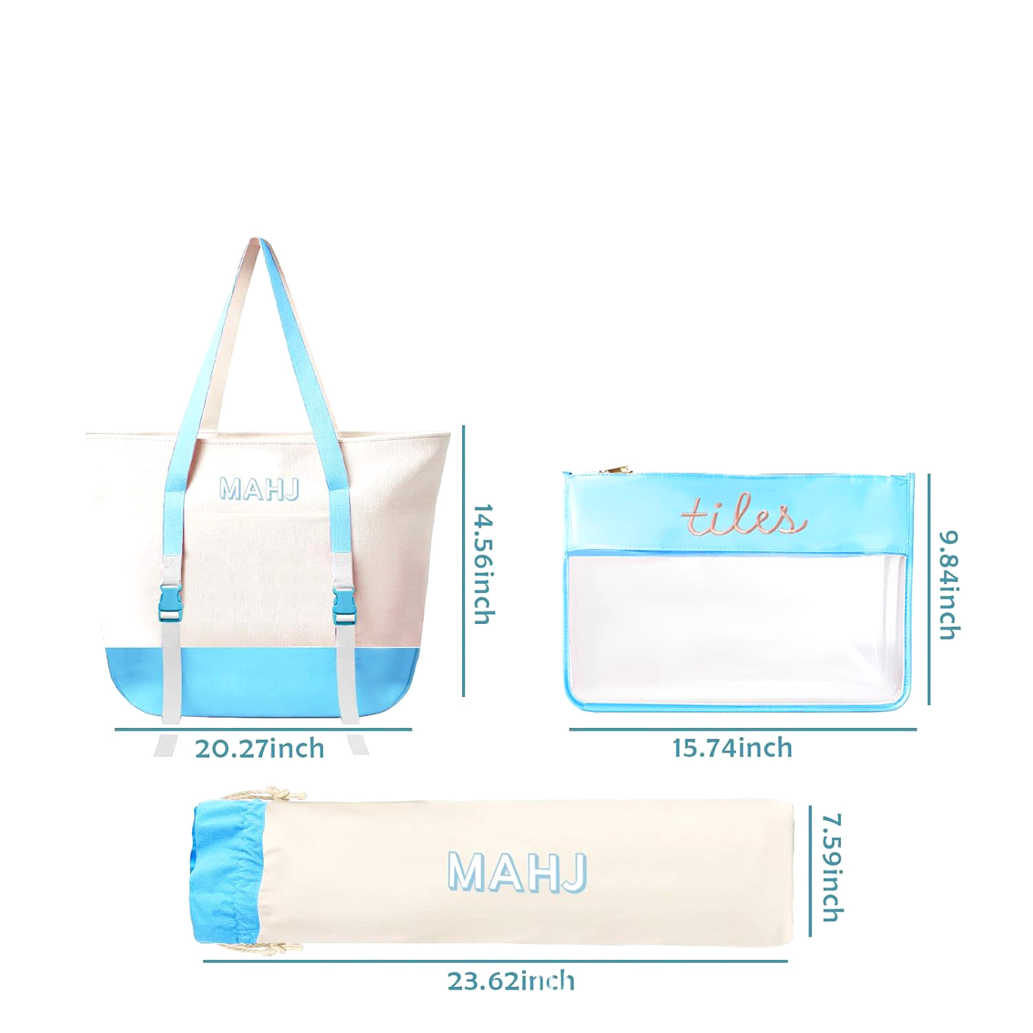 Canvas draagtasset voor Mahjon - Tile Bag Drawstring recensie en prijs