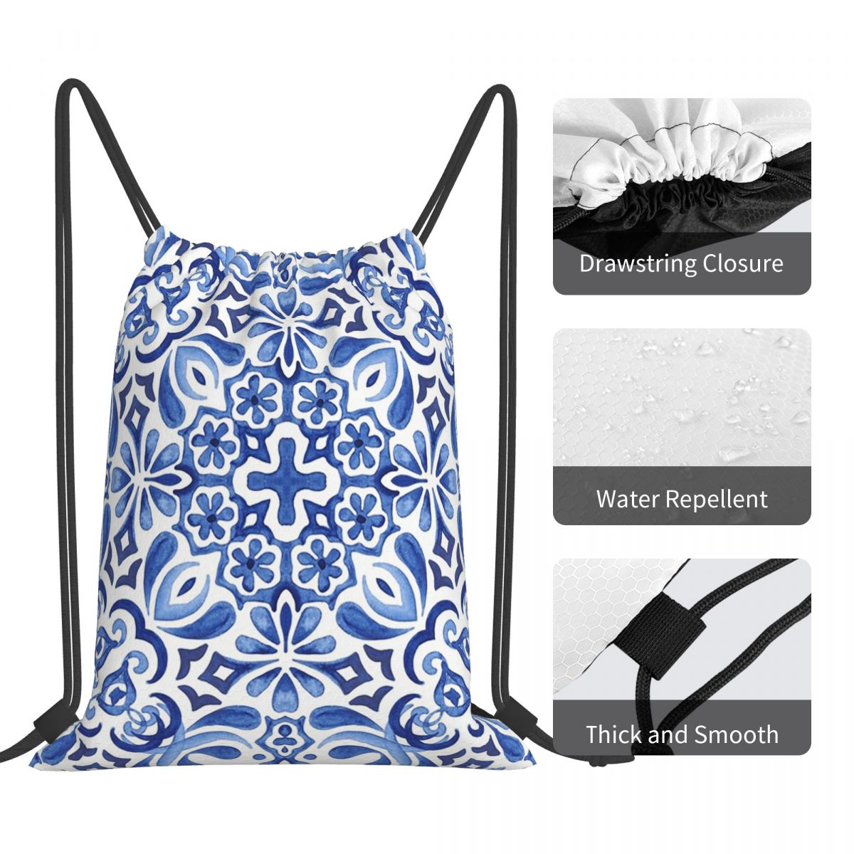 Mediterrane mozaïektegels Azul - Tile Bag Drawstring recensie en prijs